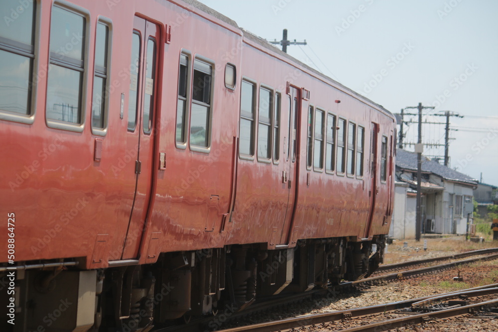 Obraz premium 氷見線のキハ40系列車