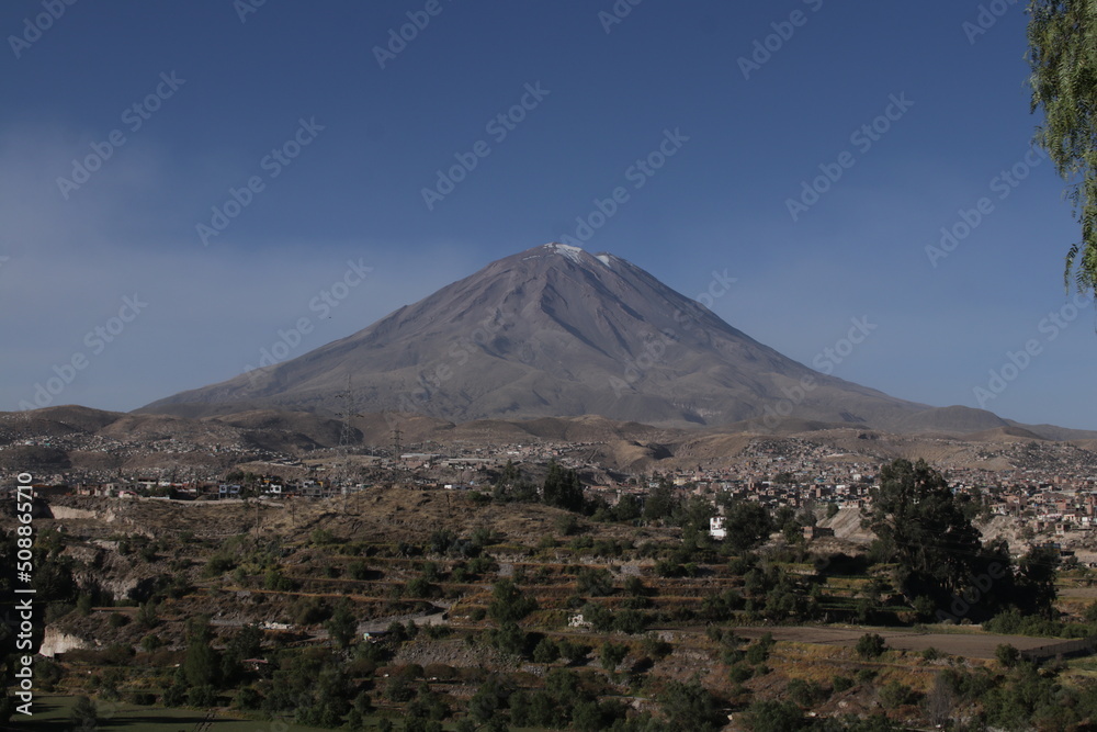 Volcán en Arequipa, Perú 