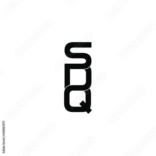 sdq letter original monogram logo design