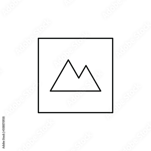 Picture, Gallery, Image Thin Line Icon Vector Illustration Logo Template. Suitable For Many Purposes.