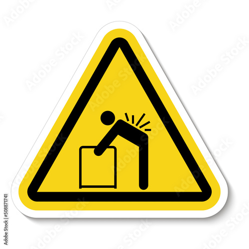 Lifting Hazard May Result In Injury See Safety Manual For Lifting Instructions
