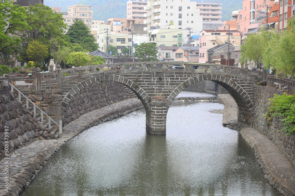 Naklejka premium 長崎の眼鏡橋
