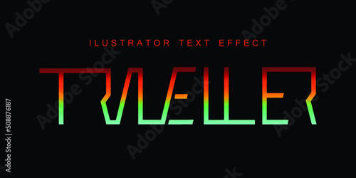 ilustrasi text effect