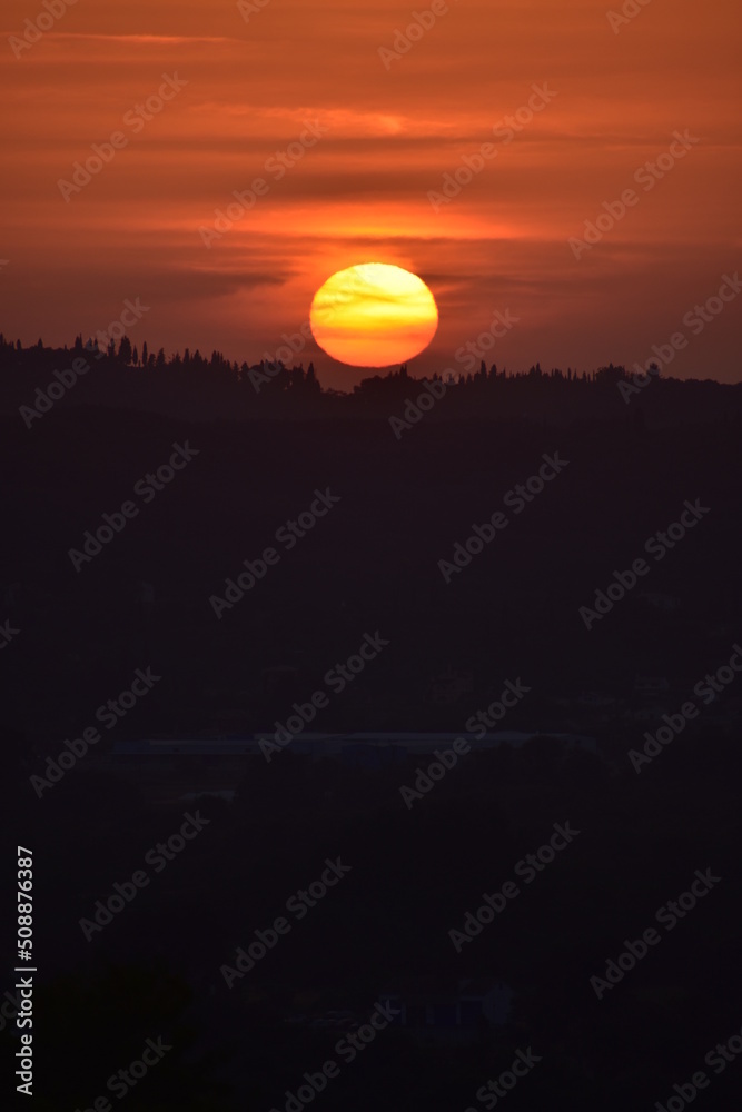 Beautiful Summer Sunset On Greece Islands Beautiful Summer Sunset On Greece Islands