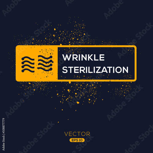 Creative (Wrinkle sterilization) Icon, Vector sign.