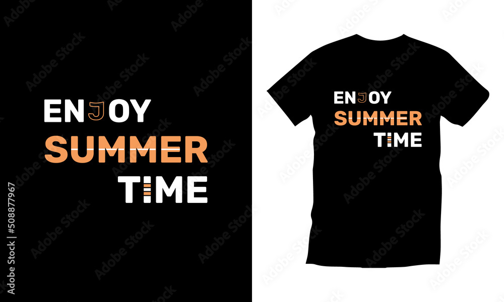 Summer typography t-shirt design vector Summer typography t-shirt design vector