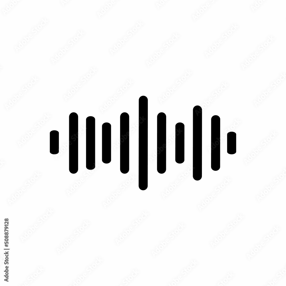 Sound wave equalizer Music design isolated on white background. Vector Illustration Sound wave equalizer Music design isolated on white background. Vector Illustration