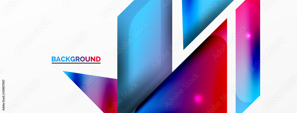 Dynamic 3d geometric abstract background. Triangles and other simple forms composition. Vector Illustration For Wallpaper, Banner, Background, Card, Book Illustration, landing page Dynamic 3d geometric abstract background. Triangles and other simple forms composition. Vector Illustration For Wallpaper, Banner, Background, Card, Book Illustration, landing page