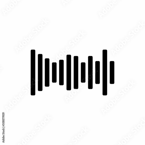 Sound wave equalizer Music design isolated on white background. Vector Illustration