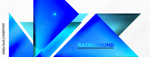 Dynamic 3d geometric abstract background. Triangles and other simple forms composition. Vector Illustration For Wallpaper, Banner, Background, Card, Book Illustration, landing page