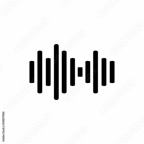 Sound wave equalizer Music design isolated on white background. Vector Illustration