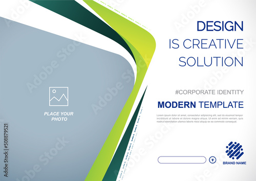 Template vector design for Brochure, Annual Report, Web design Poster, Corporate Presentation, Flyer, layout modern with size horizontal, Easy to use and edit.