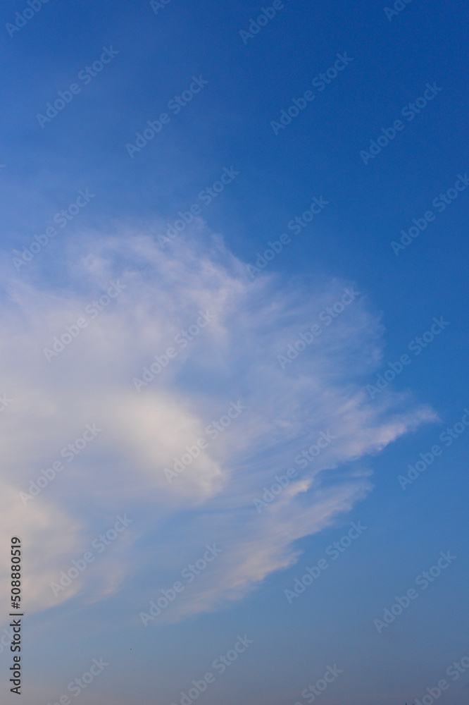 Nice clouds with blue sky background