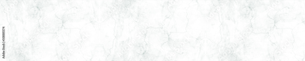 White panoramic marble stone texture background for design