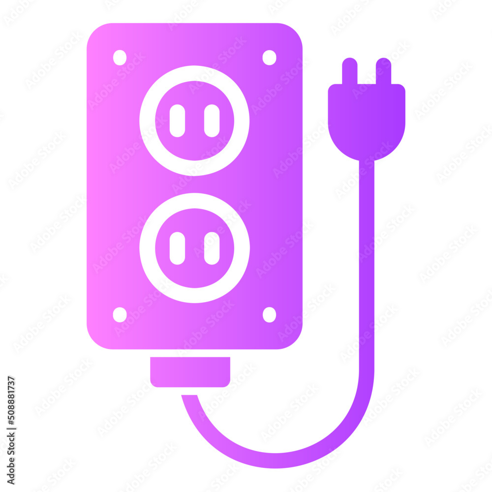 power strip gradient icon power strip gradient icon
