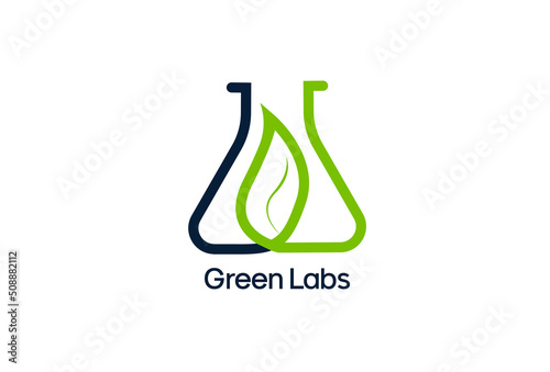 natural lab logo designs concept, science and medicine creative symbol, eco lab logo template