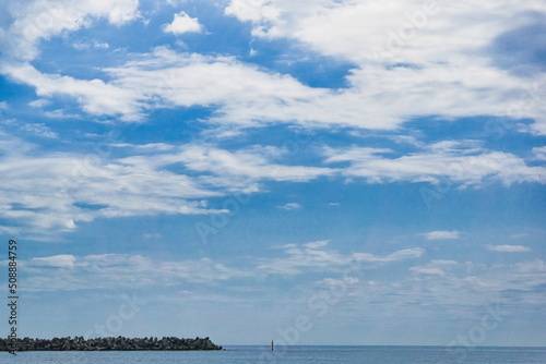 The coast of Fukushima prefecture in Japan