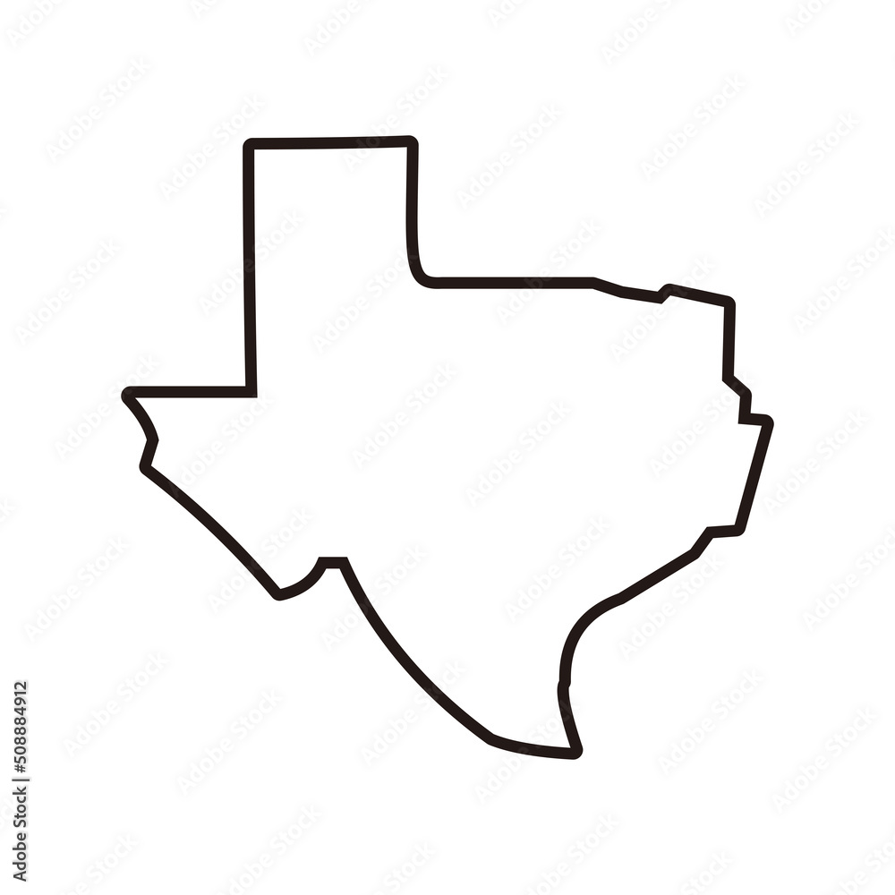 Texas map vector illustration symbol Texas map vector illustration symbol