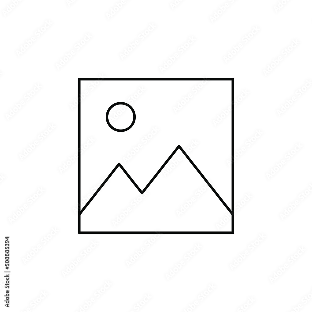 Picture, Gallery, Image Thin Line Icon Vector Illustration Logo Template. Suitable For Many Purposes. Picture, Gallery, Image Thin Line Icon Vector Illustration Logo Template. Suitable For Many Purposes.