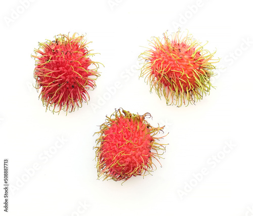 rambutan red tropical fruit