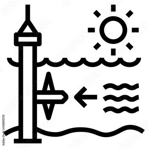 Tidal Energy Icon