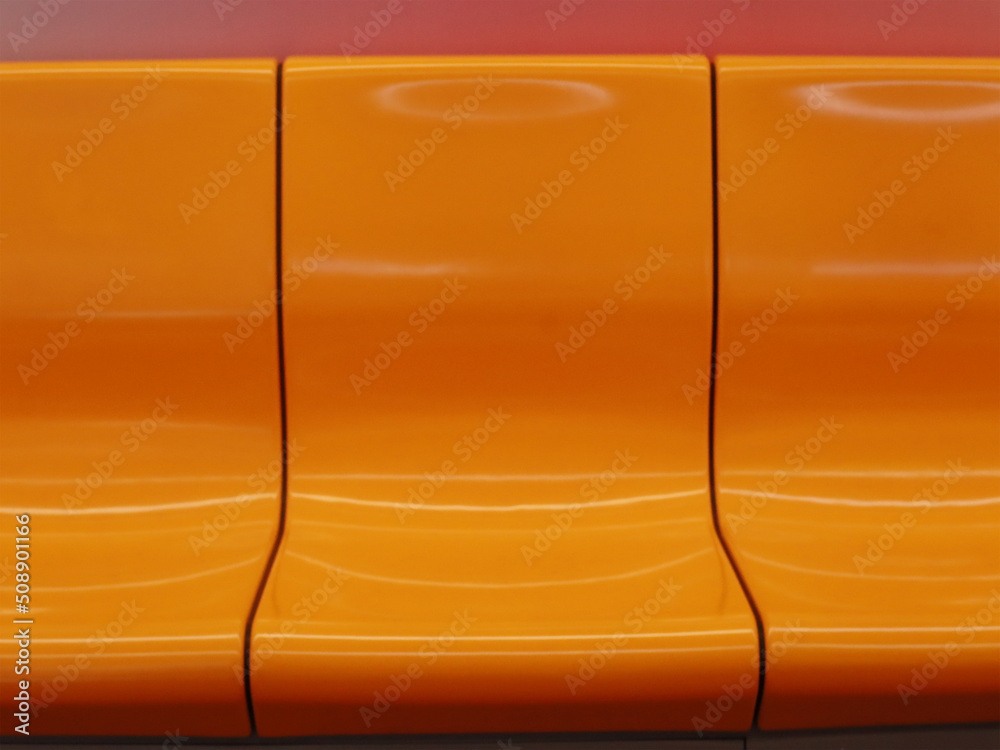 orange plastic chairs
