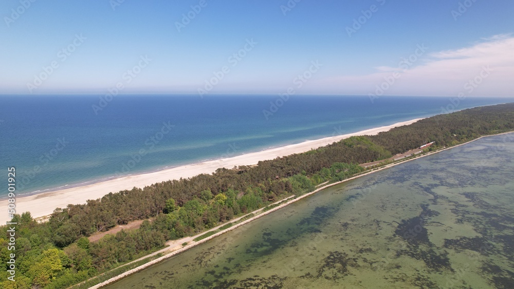Helska Spit, Poland. A beautiful peninsula for traveling, surrounded by the Baltic Sea. Helska Spit, Poland. A beautiful peninsula for traveling, surrounded by the Baltic Sea.