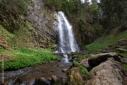 Fototapeta La cascade du Queureuilh, au Mont Dore