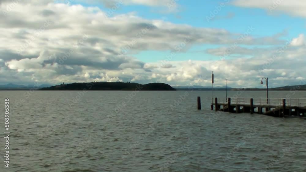 Lake Trasimeno, from Castiglione del lago (Italy) Lake Trasimeno, from Castiglione del lago (Italy)