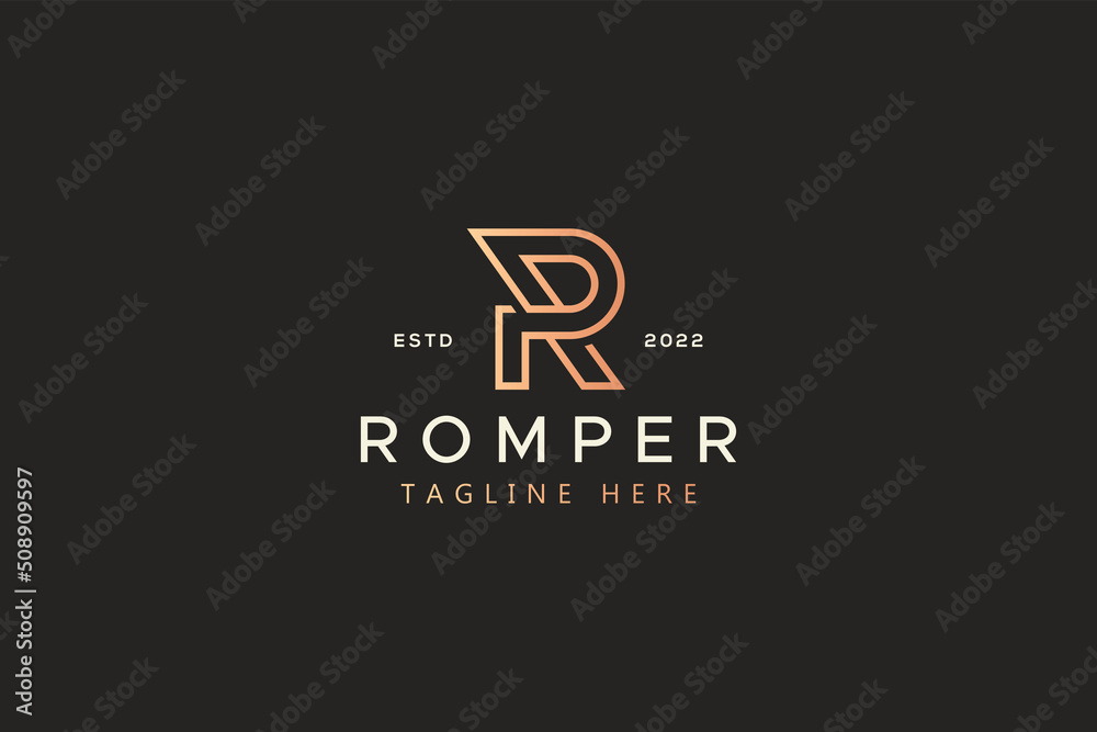 Premium Monogram Letter R Logo