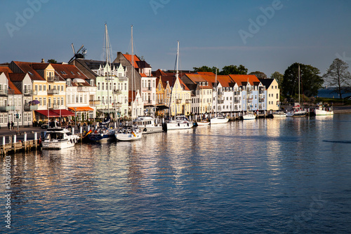 Waterfront at the port of Sonderborgl, Sonderborg, Denmark, Europe photo