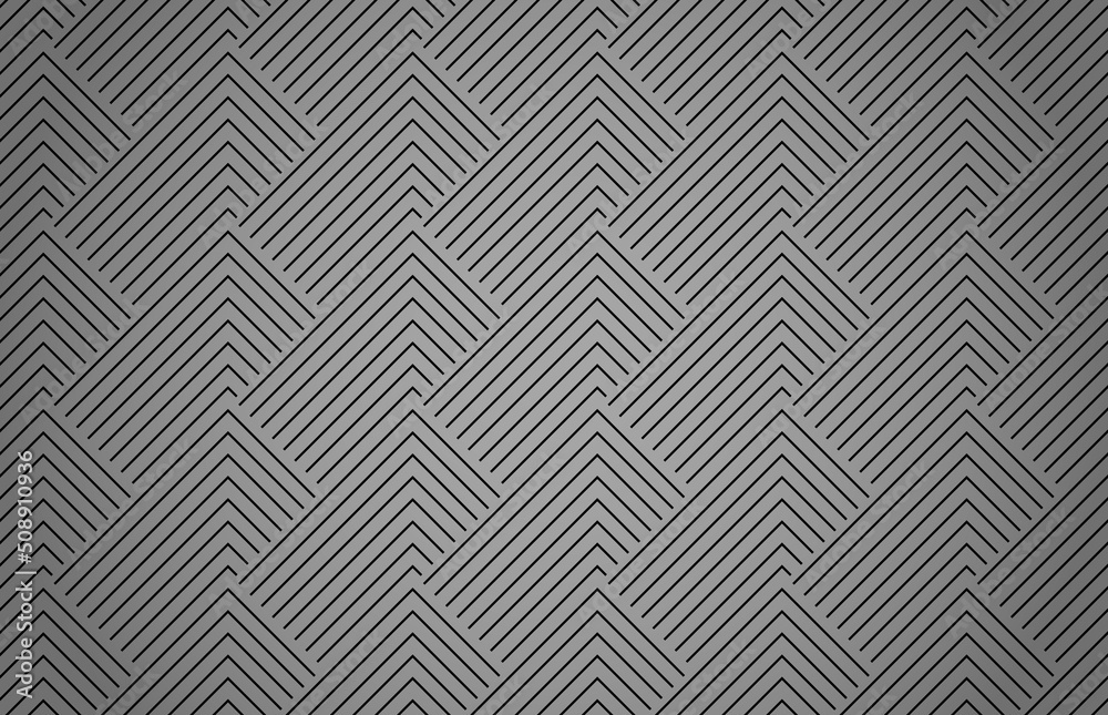 Abstract geometric pattern with stripes, lines. Seamless vector background. Gray and black ornament. Simple lattice graphic design
