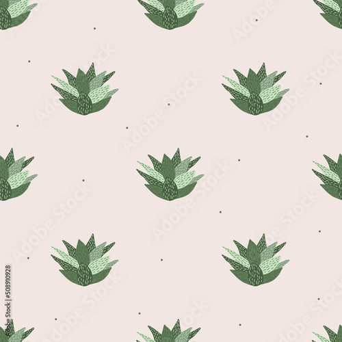 Vector flat hand drawn seamless pattern