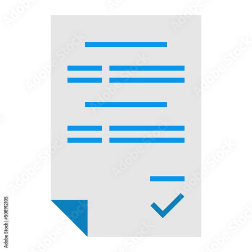 valid letter icon on transparent background