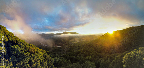 aerial nature scenery in maggie valley north carolina photo