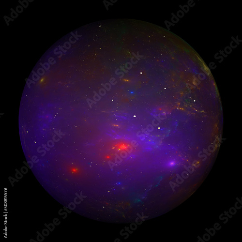 Fototapeta Naklejka Na Ścianę i Meble -  galaxy sphere black background
