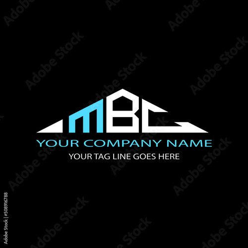 MBC letter logo creative design with vector graphic photo