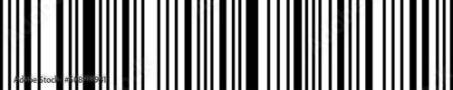 Vector pattern with black barcode on white background. Bar code black and white lines. Scan with scanner for  barcode.