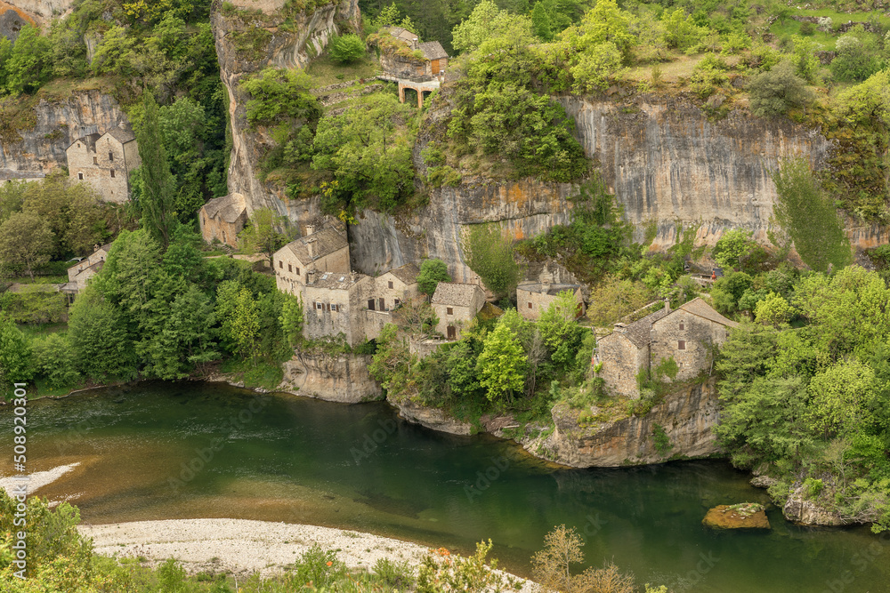 Village of Castelbouc in the Tarn Gorges, France