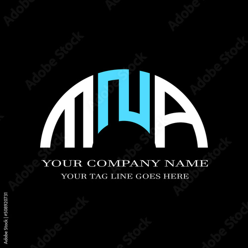 MNA letter logo creative design with vector graphic