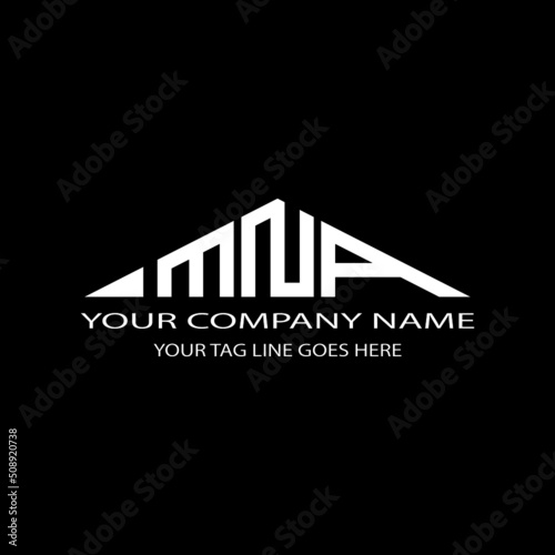 MNA letter logo creative design with vector graphic