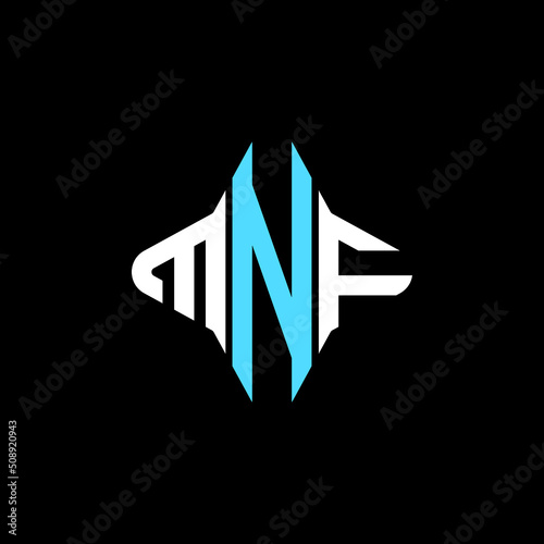 MNF letter logo creative design with vector graphic photo