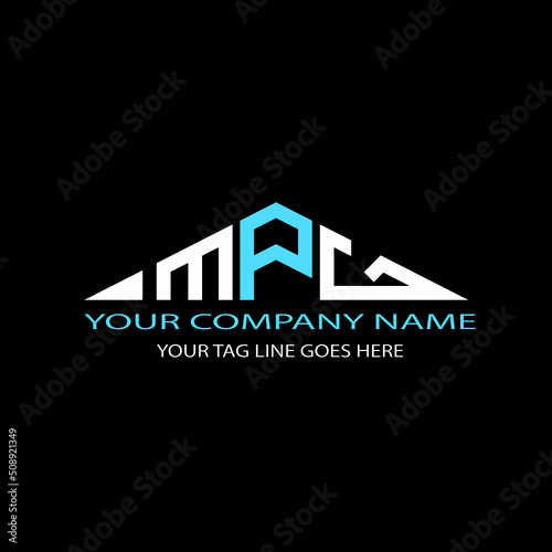 MPG letter logo creative design with vector graphic photo