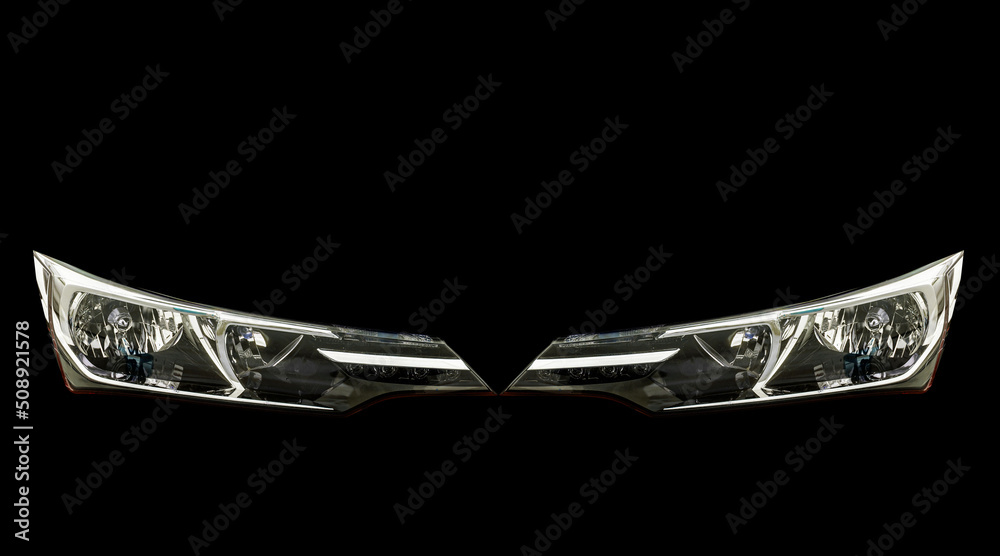 Foto de Car headlight system, led technology, new lighting technology