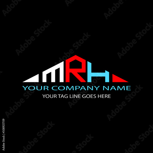 MRH letter logo creative design with vector graphic photo