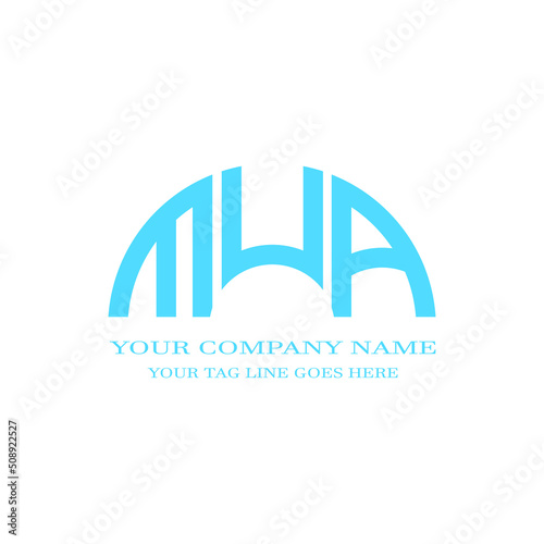 MUA letter logo creative design with vector graphic