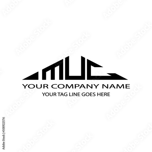 MUC letter logo creative design with vector graphic photo