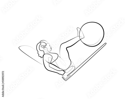 girl doing leg press exercise
