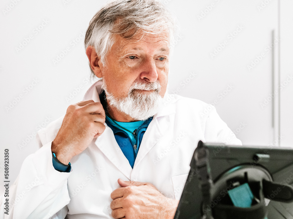 physician assisting in a video call consultation physician assisting in a video call consultation