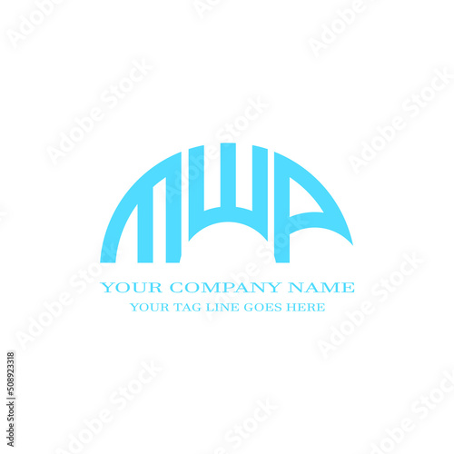 MWP letter logo creative design with vector graphic photo